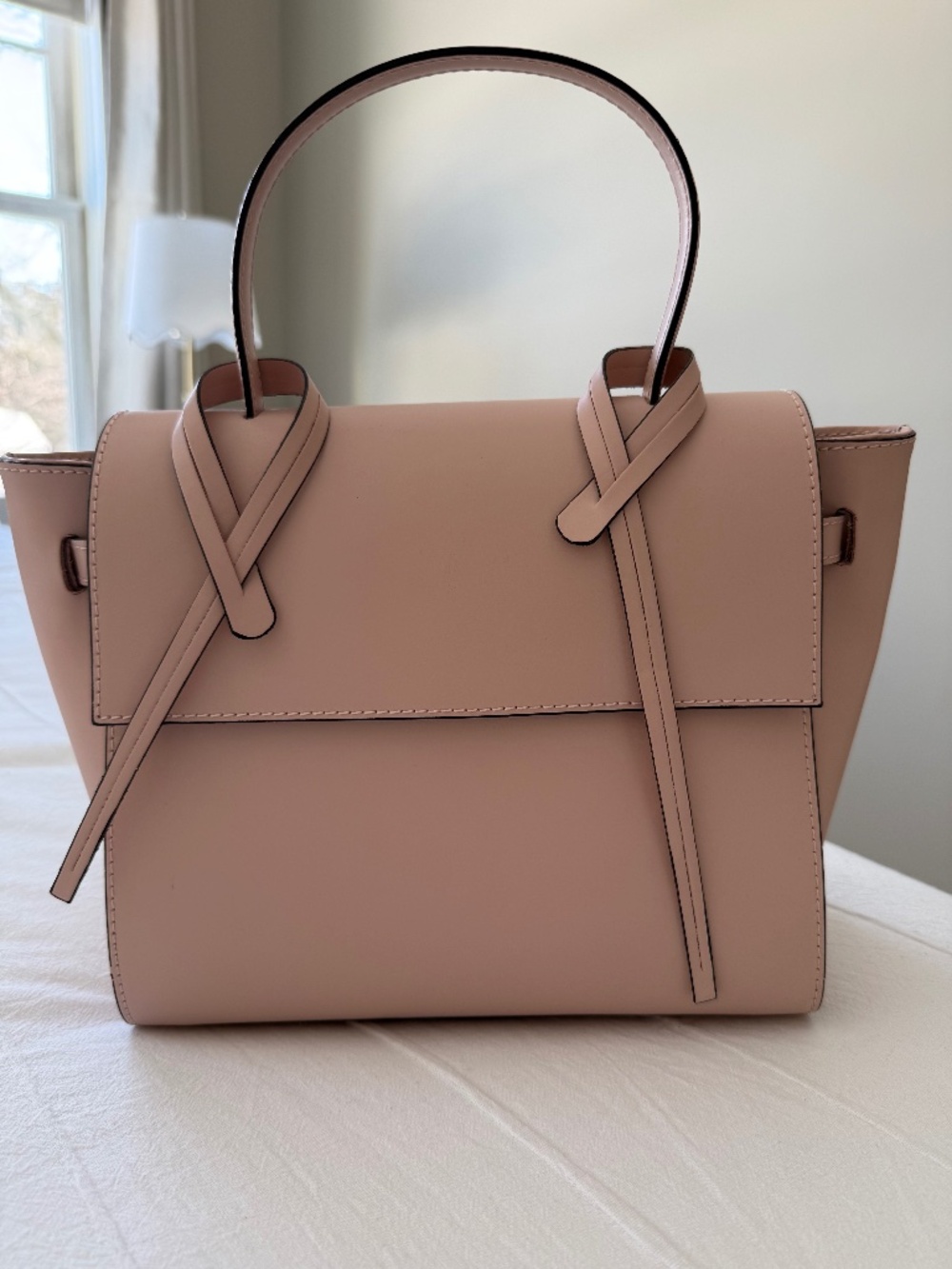 Blush/Pale Pink Leather Bag Direct from Italy